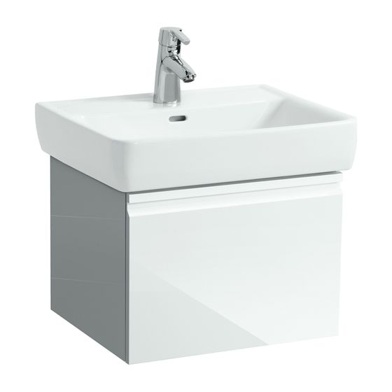 Laufen Waschtischunterbau Laufen Pro A 450x520x392mm, Multicolor, 1 Schublade, mit Griffmulde, für WT H818952