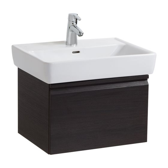 Laufen Waschtischunterbau Laufen Pro A 450x570x392mm, Wenge, 1 Schublade, mit Griffmulde, für WT H818953