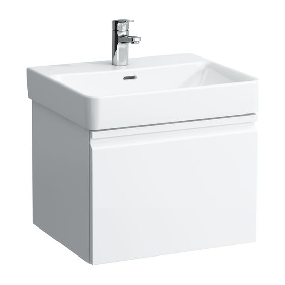 Laufen Waschtischunterbau Laufen Pro S 450x520x397mm, Multicolor, 1 Schublade, mit Griffmulde, für WT H810962