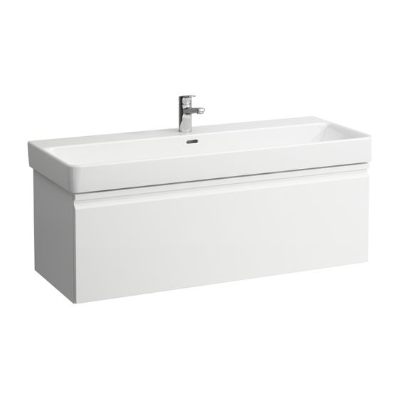 Laufen Waschtischunterbau Laufen Pro S 450x1159x397mm, Multicolor, 1 Schublade, mit Griffmulde, für WT H814965