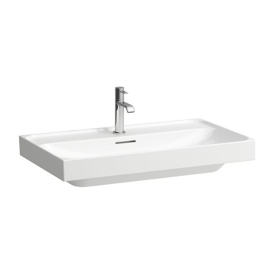Laufen Waschtisch MEDA 460x800x160mm, Weiß, 1 Hahnloch, mit Überlauf