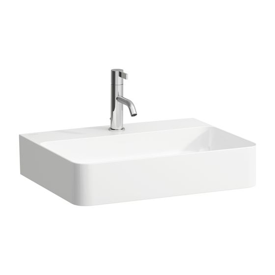 Laufen Waschtisch VAL 420x550x155mm, Weiß LCC, 1 Hahnloch, ohne Überlauf