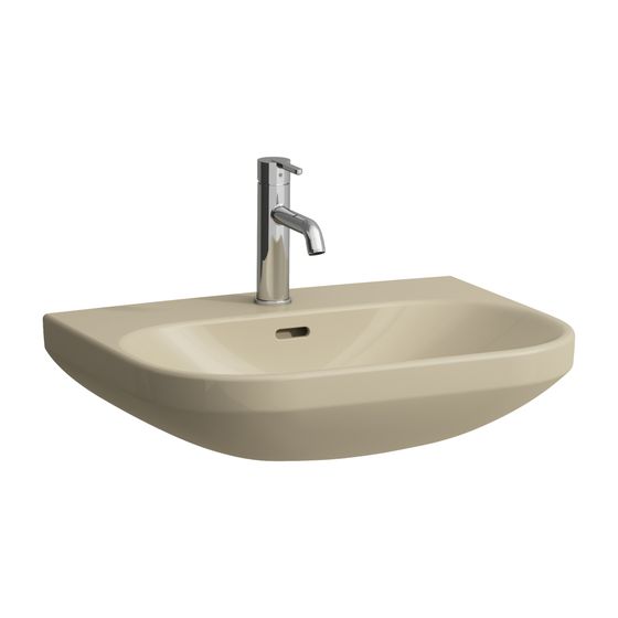 Laufen Waschtisch LUA 460x600x180mm, Bahamabeige, 1 Hahnloch, mit Überlauf nicht unterbaufähig