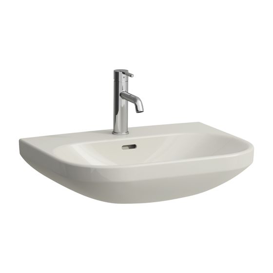 Laufen Waschtisch LUA 460x600x180mm, Pergamon, 1 Hahnloch, mit Überlauf nicht unterbaufähig