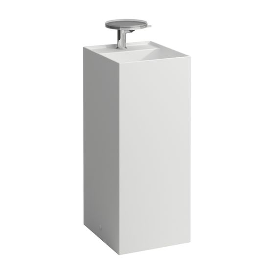 Laufen Waschtisch freistehend Kartell 435x375x900mm, Mattweiß, 2 Hahnlöcher, ohne Überlauf