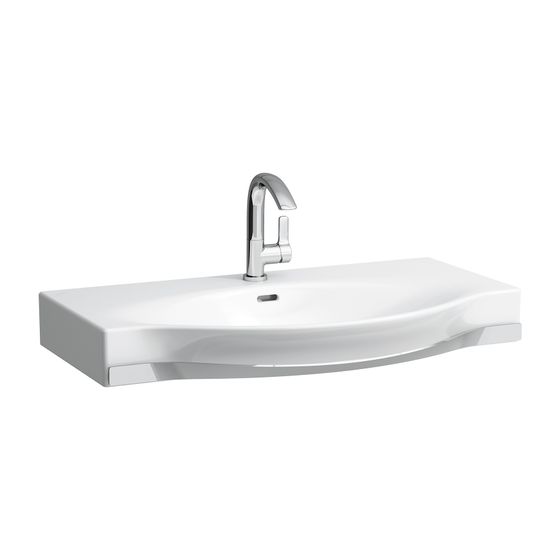 Laufen Waschtisch mit Handtuchhalter Palace 510x900x165mm, Weiß, 1 Hahnloch, mit Überlauf