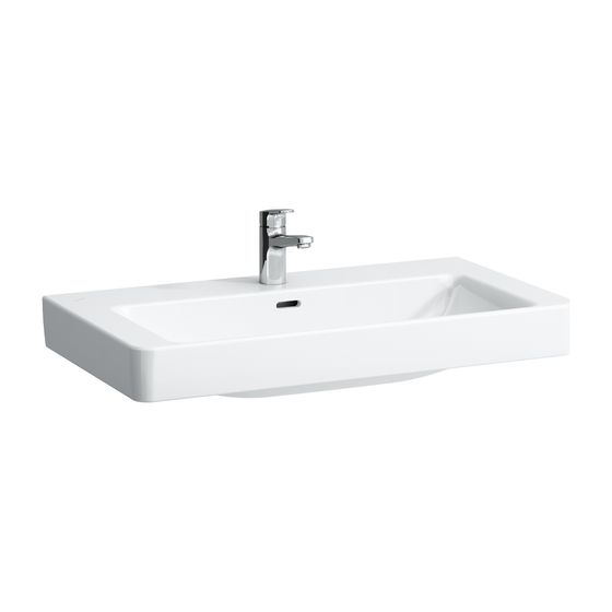 Laufen Waschtisch Laufen Pro S 465x850x175mm, Weiß, 1 Hahnloch, mit Überlauf