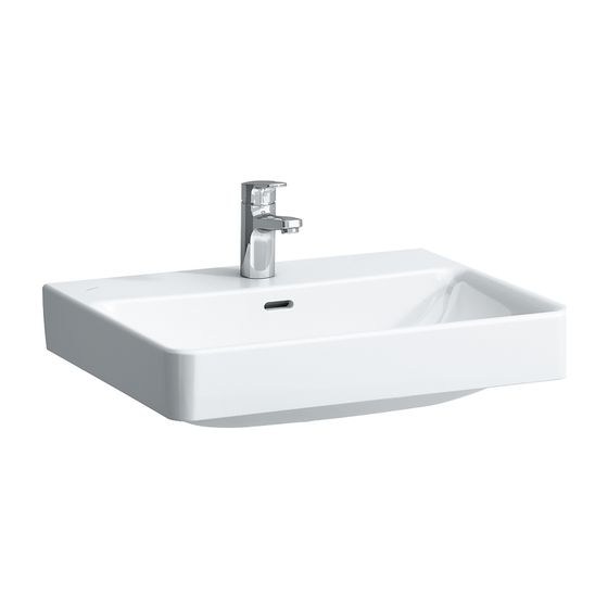 Laufen Aufsatzwaschtisch Laufen Pro S 465x600x175mm, Weiß, 1 Hahnloch, mit Überlauf