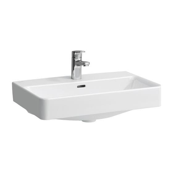 Laufen Aufsatzwaschtisch kompakt Laufen Pro S 380x600x175mm, Weiß LCC, 1 Hl, ohne Überlauf, Kanal unten geschlossen