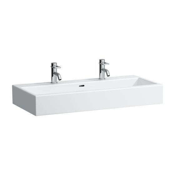 Laufen Aufsatzwaschtisch Living City 460x1000x155mm, Weiß, 1 Hahnloch, mit Überlauf