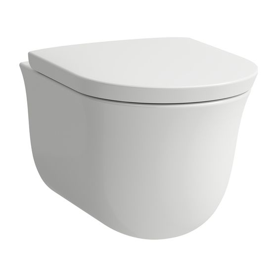 Laufen Tiefspül-WC wandhängend The New Classic 530x370mm, Mattweiß, spülrandlos