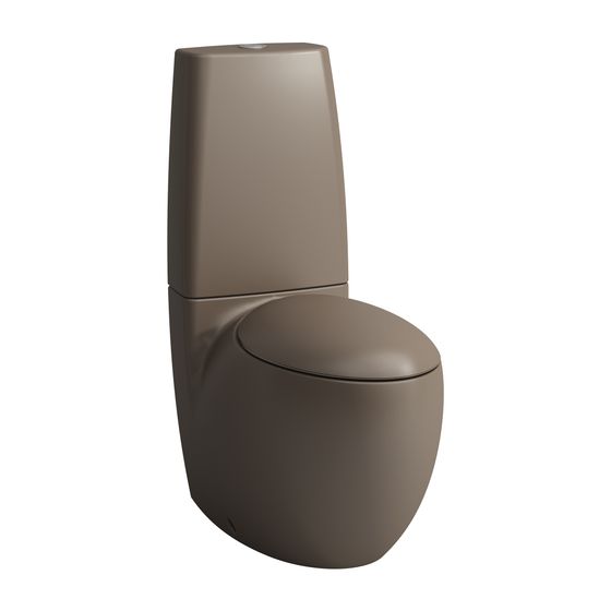 Laufen Stand-Tiefspül-WC Ilbagnoalessi, für Kombination, 395x720x465mm, Kaffee Matt, spülrandlos, Abgang waagerecht/senkrecht