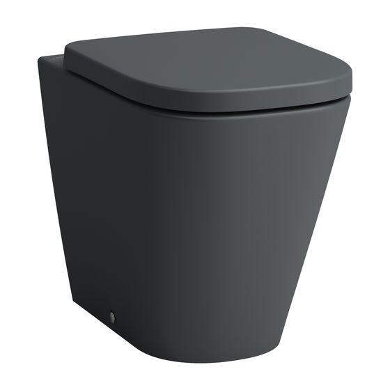 Laufen Stand-Tiefspül-WC MEDA, 540x360x430mm, Mattgraphit, Silent Flush, spülrandlos, Abgang waagerecht/senkrecht