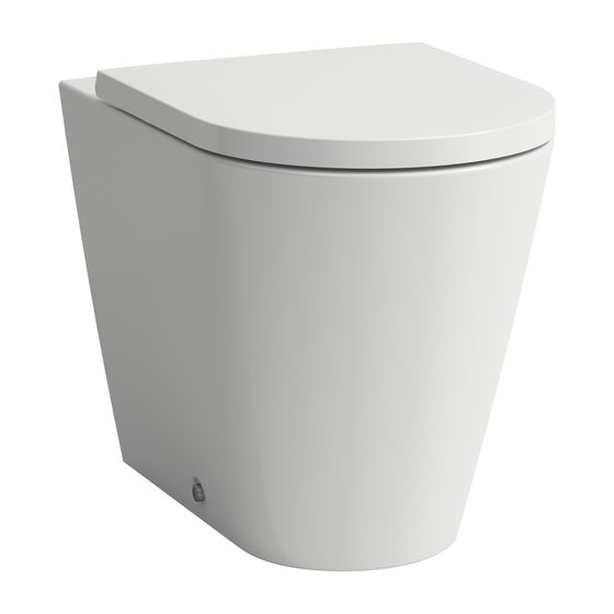 Laufen Stand-Tiefspül-WC Kartell 560x370x430mm, Active Weiß LCC, spülrandlos Abgang waagrecht oder senkrecht