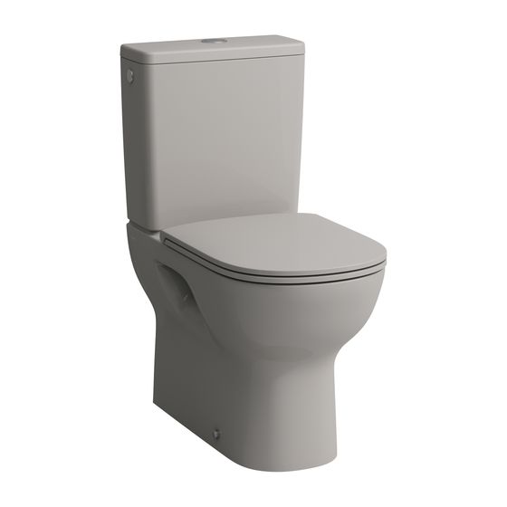 Laufen Tiefspül-WC Kombination LUA 650x360x420mm, Manhattan, spülrandlos Abgang waagrecht/senkrecht