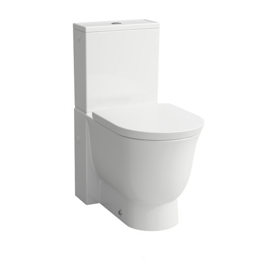 Laufen Tiefspül-WC Kombination The New Classic 700x370x430mm, Active Weiß LCC, spülrandlos Abgang waagrecht/senkrecht