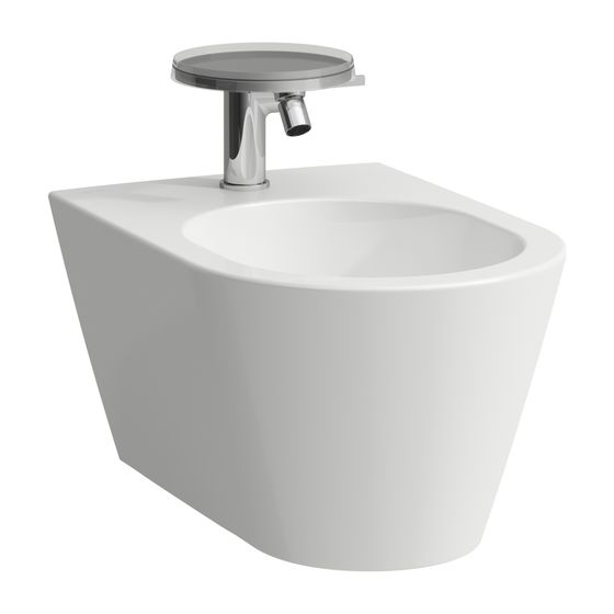 Laufen Wandbidet Kartell 545x370mm, 1 Hahnloch, ohne seitliches Loch für Wasseranschluss, Active Weiß LCC