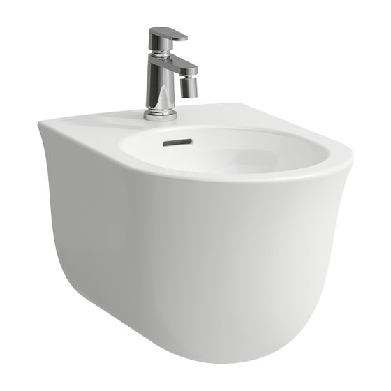Laufen Wandbidet The New Classic 530x370mm, 1 Hahnloch, ohne seitliches Loch für Wasseranschluss, Weiß