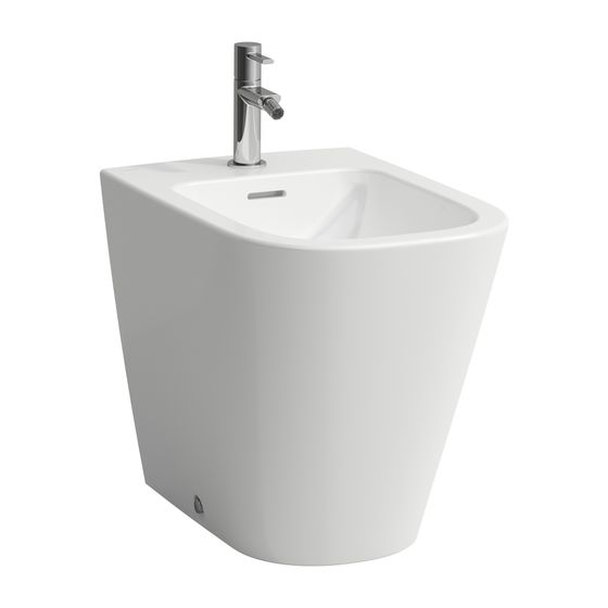 Laufen Standbidet MEDA, 540x360x430mm, Mattweiß, 1 Hahnloch, mit Überlauf, ohne seitliches Loch für Wasseranschluss