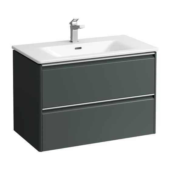 Laufen Waschtisch mit Unterbau Palace SET 450x800x545mm, Weiß, 1 Hahnloch, 2 Schubladen, Griffleiste