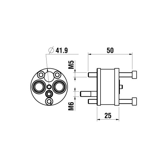 Laufen Verlängerungsset Simibox 2-Point für Twinplus 25mm