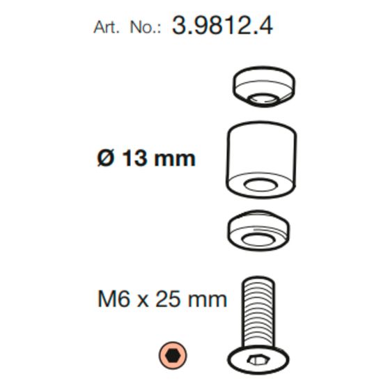 Laufen Befestigungsdübel, Durchmesser 13mm, zu Handtuchhalter Lani, H3981240000001