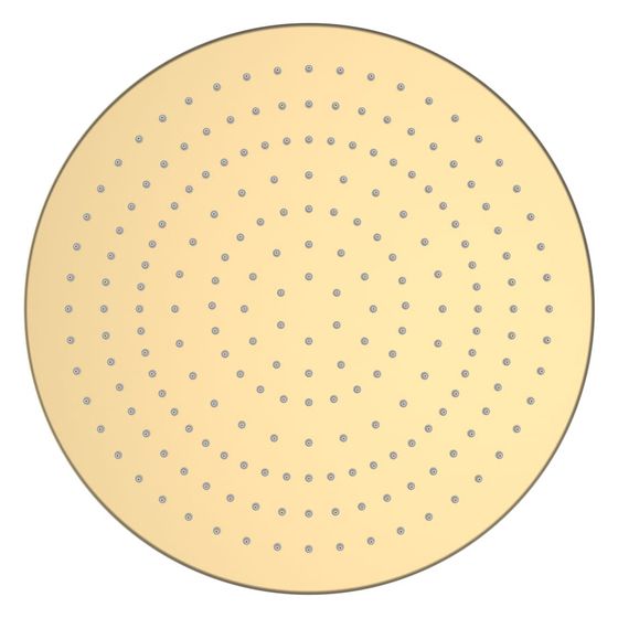 Laufen Regenbrause, rund, Durchmesser 300mm, Blassgold matt
