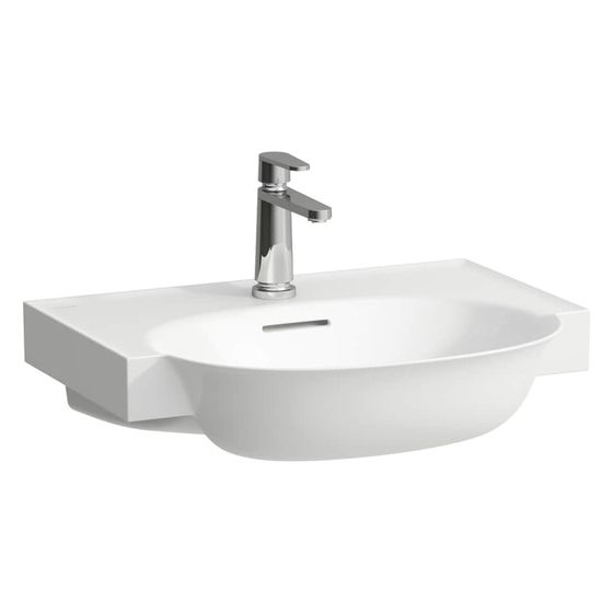 Laufen Waschtisch The New Classic unterbaufähig 600x480x75mm, mit 1 Hahnloch, ohne Überlauf, Weiß
