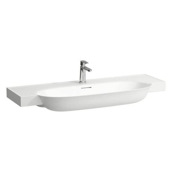 Laufen Waschtisch The New Classic unterbaufähig 1200x480x75mm, mit 1 Hahnloch, ohne Überlauf, Weiß