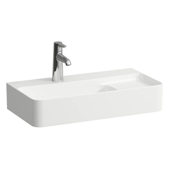 Laufen Waschtisch Val 600x310x115mm, mit 1 Hahnloch und semitrocken rechts, ohne Überlauf, Weiß