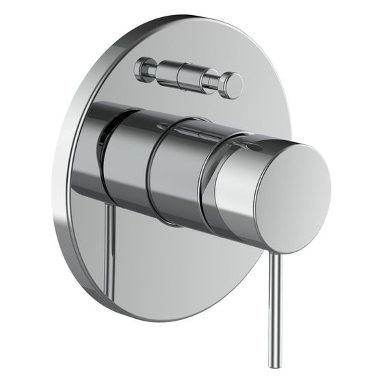 Laufen Einhand-Fertigmontage-Set Twinplus Slim, 2 Mischwasserabgänge, mit Rohrunterbrecher, Chrom