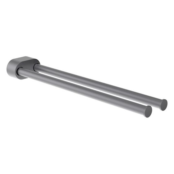 Laufen Handtuchstange Niara, Länge 40cm, schwenkbar, Bohren oder Kleben, inkl. Schrauben, Edelstahl gebürstet