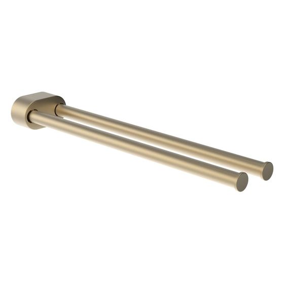 Laufen Handtuchstange Niara, Länge 40cm, schwenkbar, Bohren oder Kleben, inkl. Schrauben, Blassgold matt