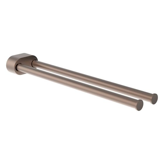 Laufen Handtuchstange Niara, Länge 40cm, schwenkbar, Bohren oder Kleben, inkl. Schrauben, Rosègold gebürstet