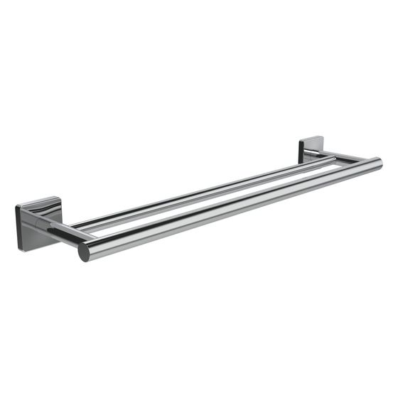 Laufen Handtuchstange doppelt Niara S, Länge 60cm, Bohren oder Kleben, inkl. Schrauben, Chrom