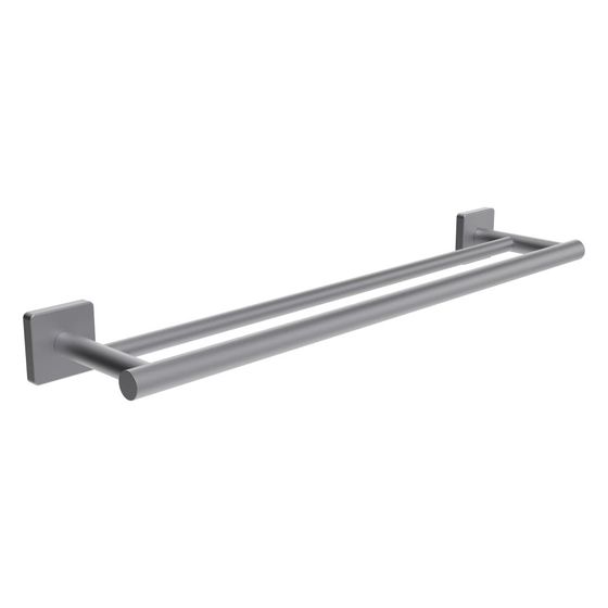 Laufen Handtuchstange doppelt Niara S, Länge 60cm, Bohren oder Kleben, inkl. Schrauben, Edelstahl gebürstet