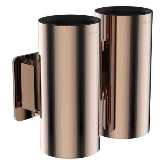 Laufen Doppel-Zahnputzbecherhalter Niara, Rosègold glänzend