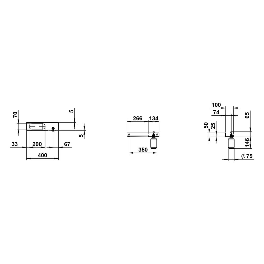 Laufen Ablage Assist 400x100mm, mit 1 Seifenspender rechts, Weiß matt... LAUFEN-H385AS12680011 7612738178062 (Abb. 2)