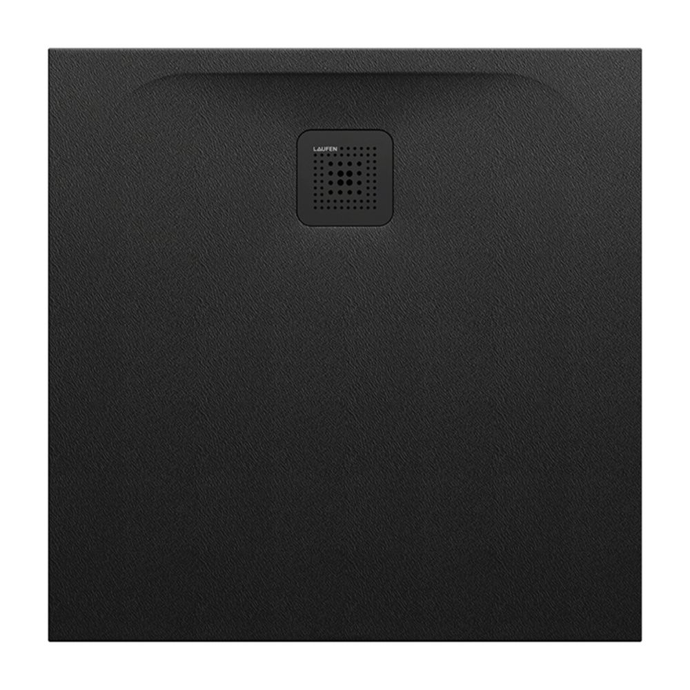 Laufen Duschwanne Laufen Pro 800x800x29mm, Schwarz, aus Marbond, Ablauf seitlich... LAUFEN-H2109500800001 7612738014551 (Abb. 1)