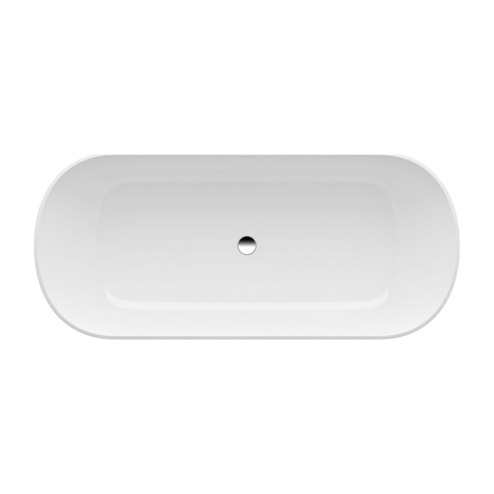 Laufen wandangebundene Badewanne LUA 855x1700x540mm, Chrom, Weiß, Marbond, Bohrl... LAUFEN-H2200870000361 7612738077303 (Abb. 2)