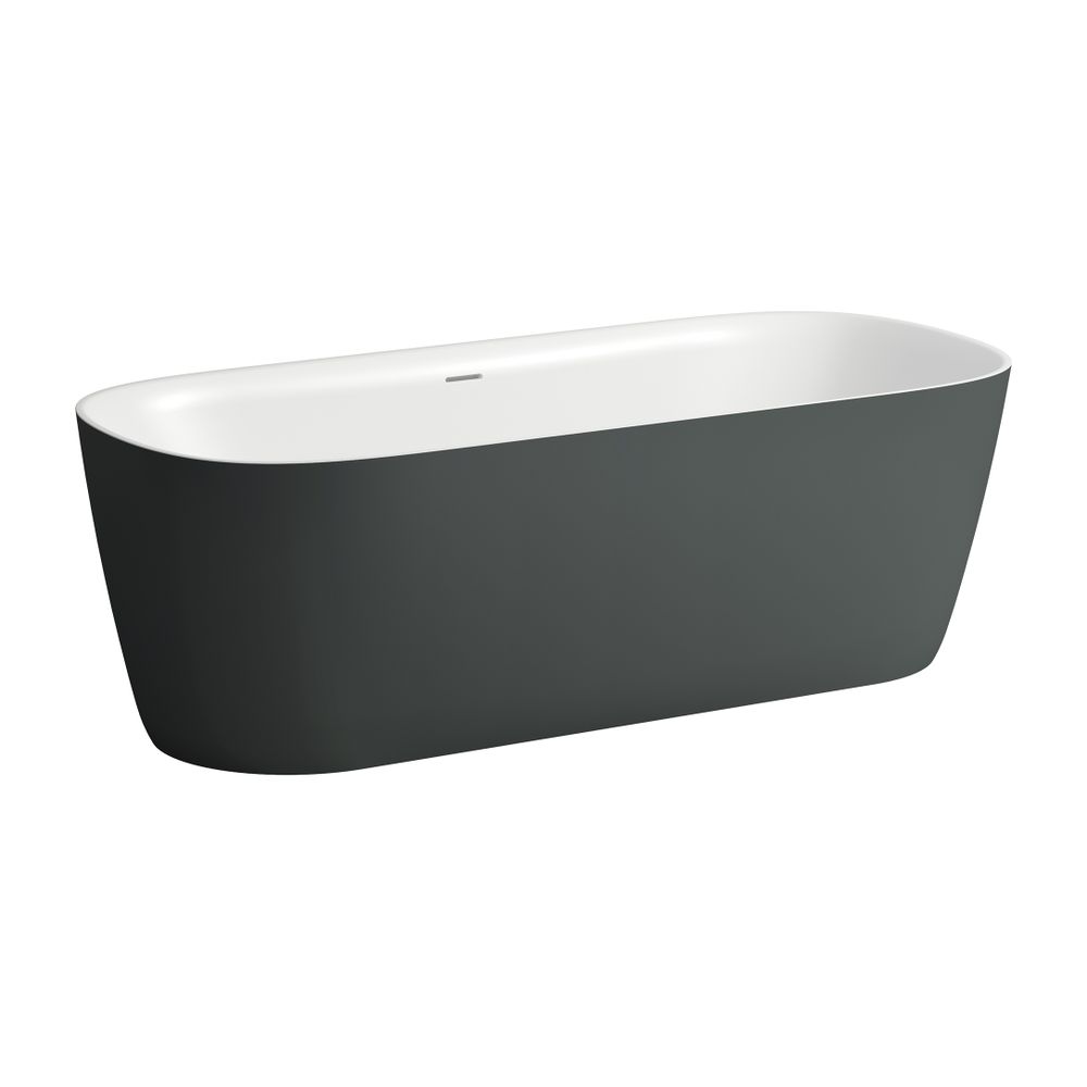 Laufen MEDA Freistehende Oval-Badewanne 1800x800mm, Verkehrsgrau Matt außen, Wei... LAUFEN-H2201121670001 7612738118563 (Abb. 1)