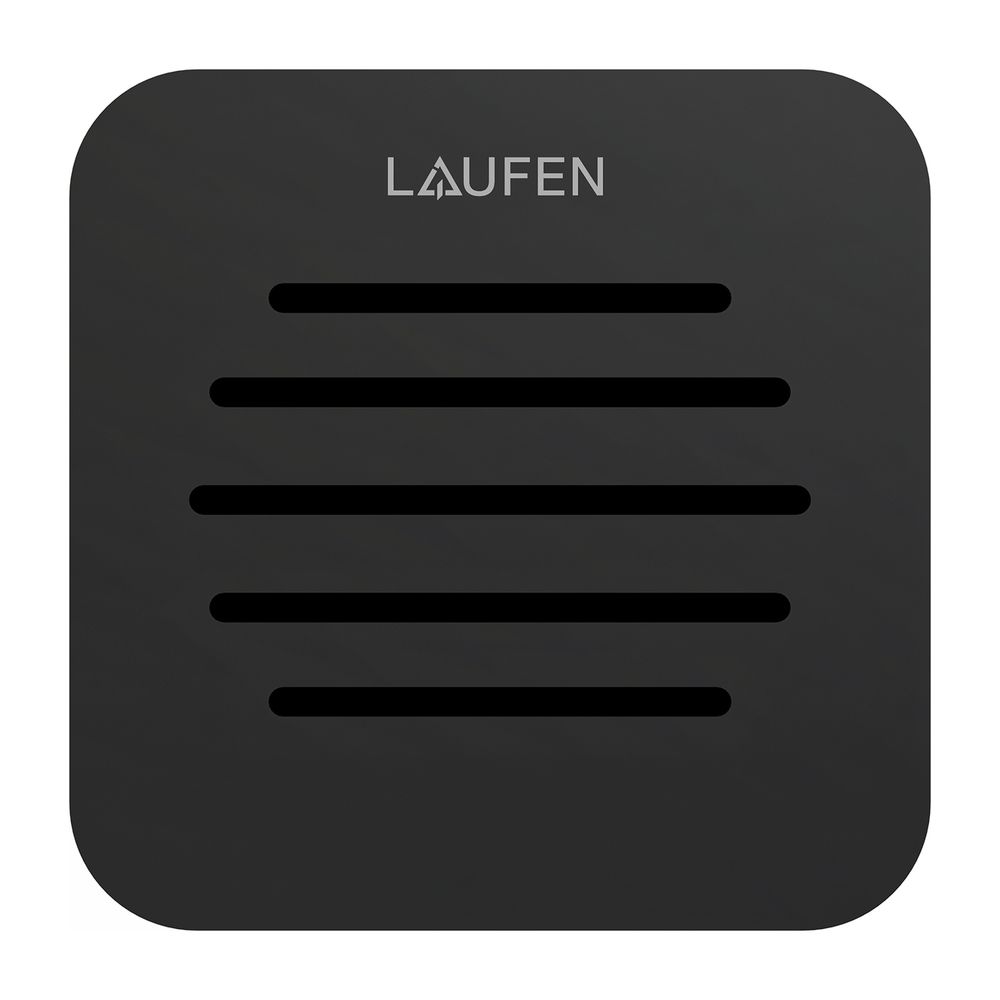 Laufen Siphonabdeckung aus Edelstahl, Mattschwarz, für Duschwannen Pro aus Marbo... LAUFEN-H2919510800001 7612738021719 (Abb. 1)
