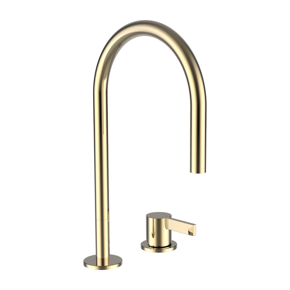Laufen 2-Loch-Waschtischmischer Kartell Schwenkauslauf Ausladung 166mm, Gold, oh... LAUFEN-H3113320012201 7612738961176 (Abb. 1)
