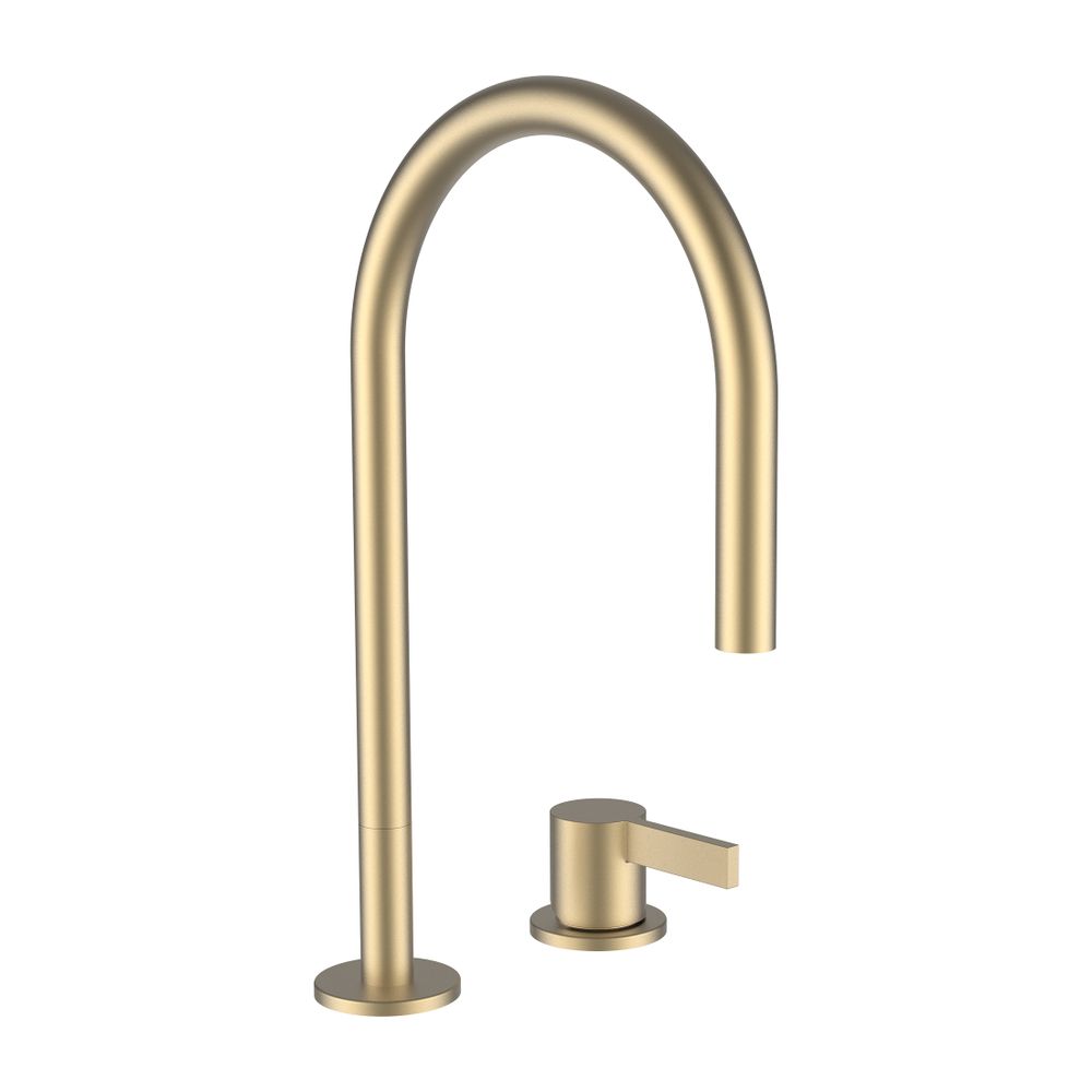 Laufen 2-Loch-Waschtischmischer Kartell Schwenkauslauf Ausladung 166mm, Gold, oh... LAUFEN-H3113320832201 7612738031534 (Abb. 1)