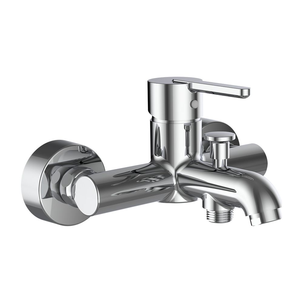 Laufen Einhebel-Wannenmischer Lua Anschlussdistanz 150mm, Chrom, Ausladung 159mm... LAUFEN-H3210810044001 7612738986797 (Abb. 1)