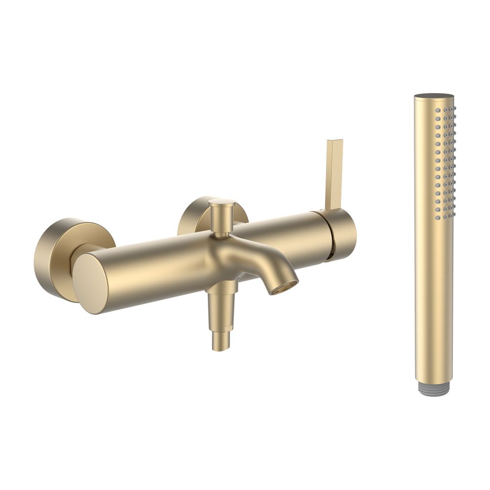 Laufen Einhebel-Wannenmischer Aufputz Kartell mit Kunststoffschlauch 1800mm, Gol... LAUFEN-H3213370831411 7612738031718 (Abb. 1)