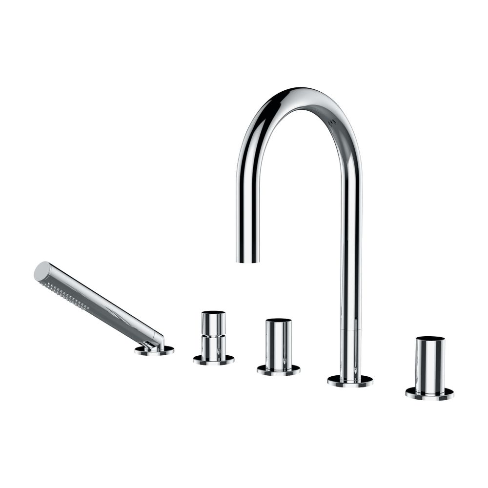 Laufen 5-Loch Wannenfüllkombination Kartell Festauslauf Ausladung 173mm, Chrom, ... LAUFEN-H3223350042821 7612742481264 (Abb. 1)