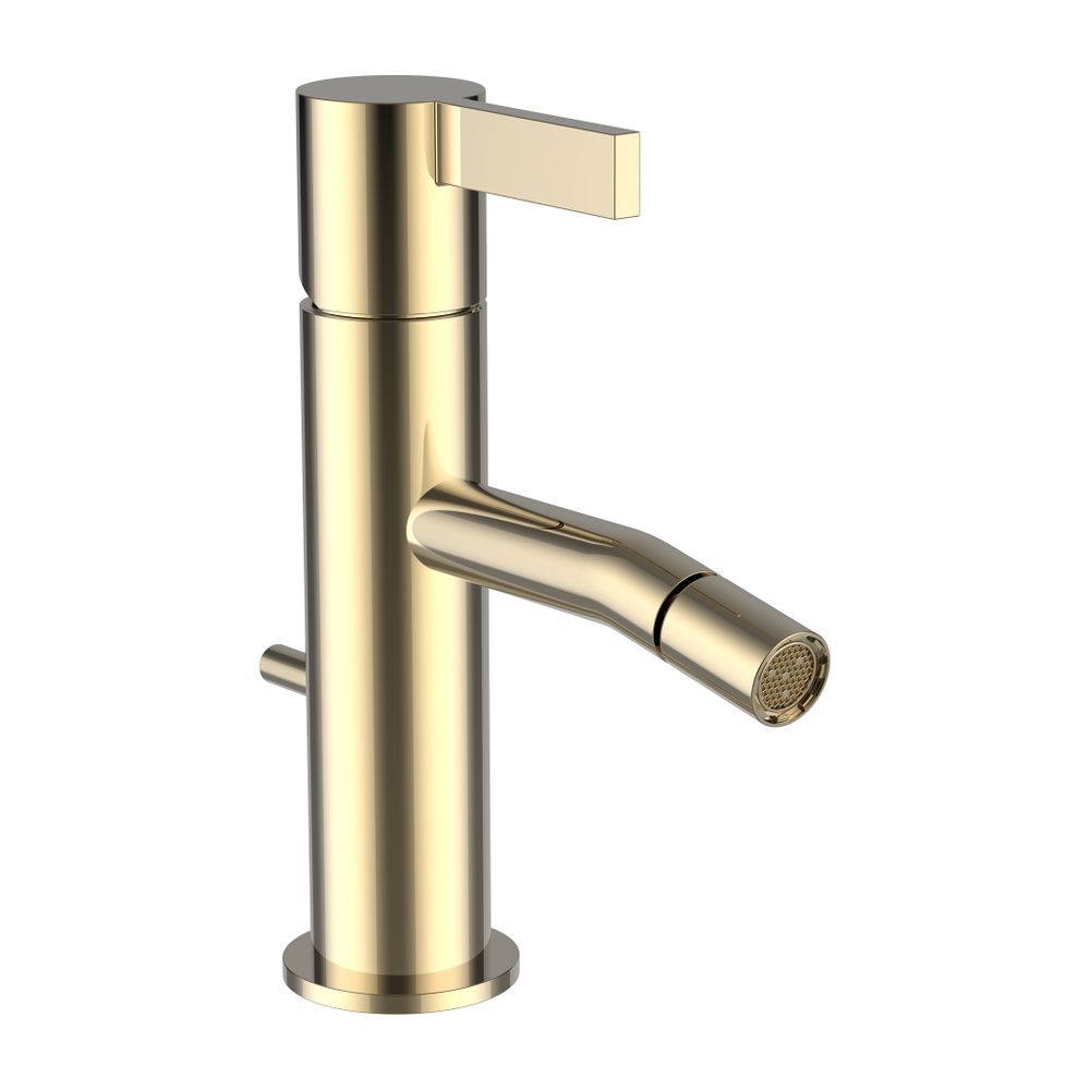Laufen Einhebel-Bidetmischer Kartell, Ausladung 110mm, Gold, Festauslauf, ohne A... LAUFEN-H3413310011031 7612742513354 (Abb. 1)