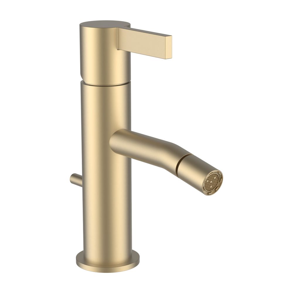 Laufen Einhebel-Bidetmischer Kartell, Ausladung 110mm, Gold, Festauslauf, ohne A... LAUFEN-H3413310831031 7612738031619 (Abb. 1)