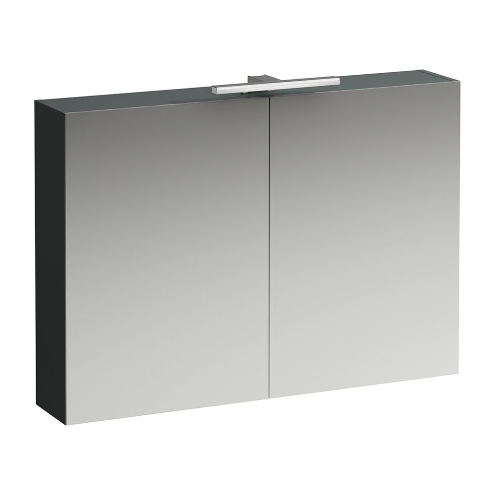 Laufen Spiegelschrank BASE, 185x1000x700mm, Verkehrsgrau, 2 Türen, LED-Beleuchtu... LAUFEN-H4028521102661 7612738973162 (Abb. 1)